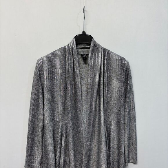 Clara Sun Woo Women Open Front Cardigan Sweater Knit Top Size Large C021 -6 - Picture 9 of 16